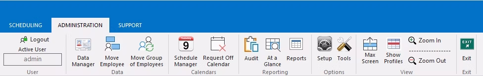 Admin Menu